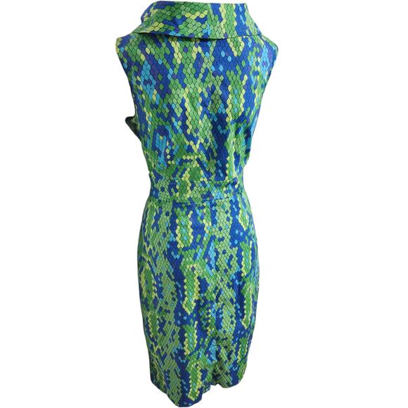 Lilly Pulitzer Lulu Dress Show Me Some Skin Prep Green Snakeskin Print Size 6 - Picture 5 of 12